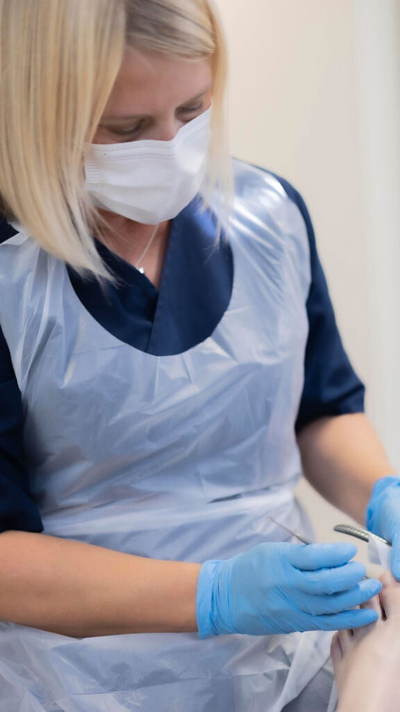 Jalkojenhoitaja Salla Päivinen, Helsinki.